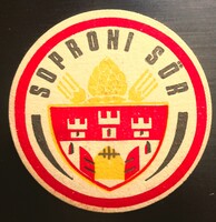 Régi karton söralátét (Soproni sörgyár)