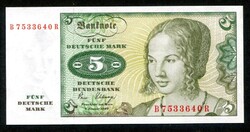 Német Szövetségi Köztársaság NSZK 1980 5 Márka UNC