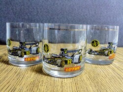 Retro Forma-1 Lotus whiskey poharak(3db.)