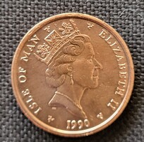 Isle of Man 2 pence 1990 (O37)