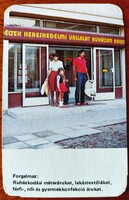 Kártyanaptár ,1984.DÉLTEX ,SZEGED ,BAJA ,BÉKÉSCSABA.