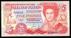Falkland szigetek 1983 5 Pounds UNC