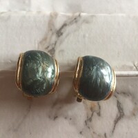 Különleges, márvány hatású szépséges  art deco klipsz