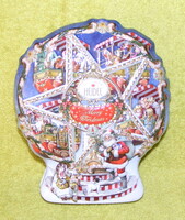 Hőlégballon alakú fémdoboz, díszdoboz