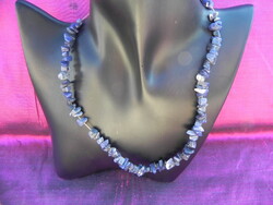 Szodalit ásvány közet  nyaklánc