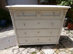 Antik fehér komód