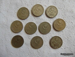 Szovjetunió 10 darab 1 rubel LOT ! 01