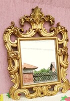 Barokk stílusú Florentin keretes robusztus tükör, egyedi különlegesség