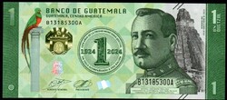 Guatemala 1 quetzal jubileumi UNC 2024
