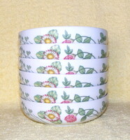Arzberg virágos porcelán tálka 6 db