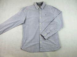 EREDETI TOMMY HILFIGER (M) ELEGÁNS HOSSZÚ UJJÚ FÉRFI APRÓ KOCKÁS ING