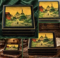 Fedoskino  orosz lakk doboz..