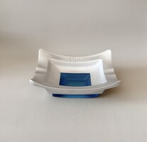 Extra Heavy Kent Aluminum Ashtray with Glass Insert – Rare Collector's Item (15x13 cm, 940g)