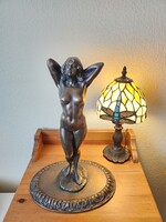 Maugsch Gyula női akt bronz szobor ( 37 cm )