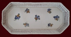 Fonott szélű kerámia süteményes tálca - sárospataki kerámia