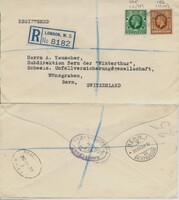 1936 - Ajánlott levél - Anglia