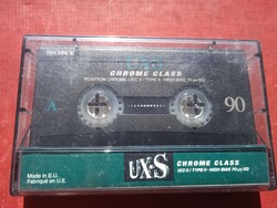 SONY UX S CHROME CLASS 90 retro audio kazetta , egyik borítón felirat  .