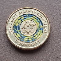 Ausztrália 2 dollár, 2024 - Az ausztrál olimpiai csapat - Gyűjtői érme