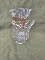 Festett üveg kancsó 1900