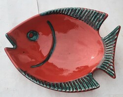Régi Gmundner Keramik Austria - kerámia hal falidísz