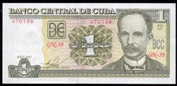 Kuba 1 peso UNC 2017