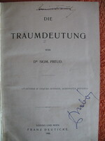 Die Traumdeutung  -  Freud  Sigmund  (első kiadás-1900)