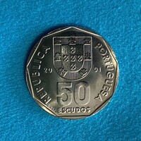 Portugália - Portugal - 50 escudos - 2001 coin - UNC