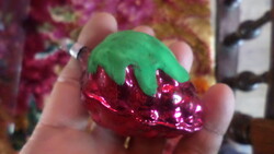 Retro , üveg karácsonyfadísz alapvetően jó állapotban  .