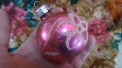 Retro , üveg karácsonyfadísz alapvetően jó állapotban  . Fakulás a kora miatt lehet rajta .