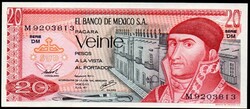 Mexikó 20 pesos UNC 1977