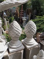 Szép Nagy Toboz 40cm Fagyálló műkő kerti kő szobor kapu kerítés korlát oszlop dísz