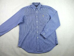 EREDETI RALPH LAUREN (L) ELEGÁNS HOSSZÚ UJJÚ FÉRFI VÉKONY CSÍKOS ING