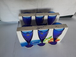 Luminarc koktél pohár / 3 db /  kék 2 szett bontatlan csomag.