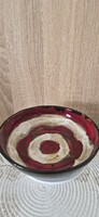 Különleges, spirál motívummal díszített kerámia tál – zsűrizett darab