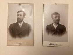 1896 - 1898 Walther Károly m. kir. p. ü. segédtitkár 2 darab vasúti bérlete , mindkettő pecsételt .