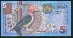 Suriname 5 gulden UNC 2000