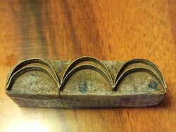 Antik kékfestő nyomódúc kézműves termék fa