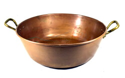 VÖRÖSRÉZ !! LEKVÁRFŐZŐ NAGY TÁL - VAJLING ... VAGY BÁRMINEK !!!