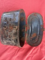 WWII Hungarian Horthy-era Military Enamel Tent Stove