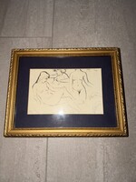 Ismeretlen festőtől származó tollrajz