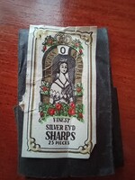 Princess Victoria ezüst szemű varrótű 25 db - kiváló minőség!