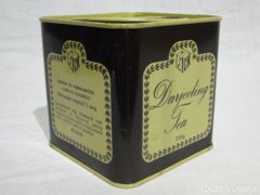 0498 Antik DARJEELING teás fémdoboz pléh doboz