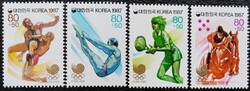 KS80 /  Dél-Korea 1987 Olimpia bélyegsor postatiszta