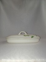Vintage Kispest granite hard tile toothbrush holder with lid