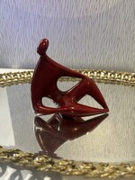 Zsolnay Török János ökör vérmázas sziesztázó  art deco figura