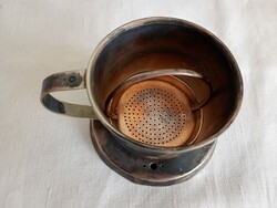 Alpakka alpaka alpacca tea kávé filter Ø8,5x5,5cm Berndorf - vintage
