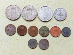 Magyarország 12 db Különböző Érme 2 10 Fillér 1 2 Pengő 1894-1944