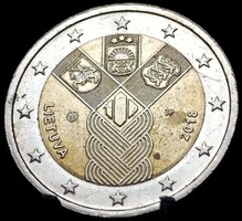 Litvánia 2 euró, 2018 100. Évforduló - a Balti államok B13D4