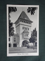 Képeslap,Kőszeg,Hősök kapuja látkép,részlet,Karinger,Emericanum kiadás, 1930-