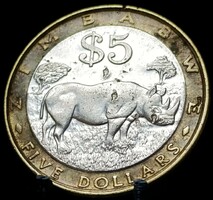 Zimbabwe 5 dollár, 2001 A17C4